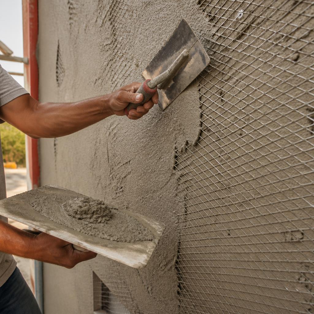 Scratch Coat Over Lath | New Construction · Carlsbad